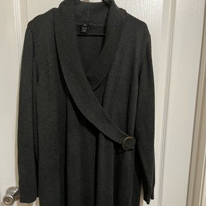 NWOT Lane Bryant sweater dress. Grey, size 22/24